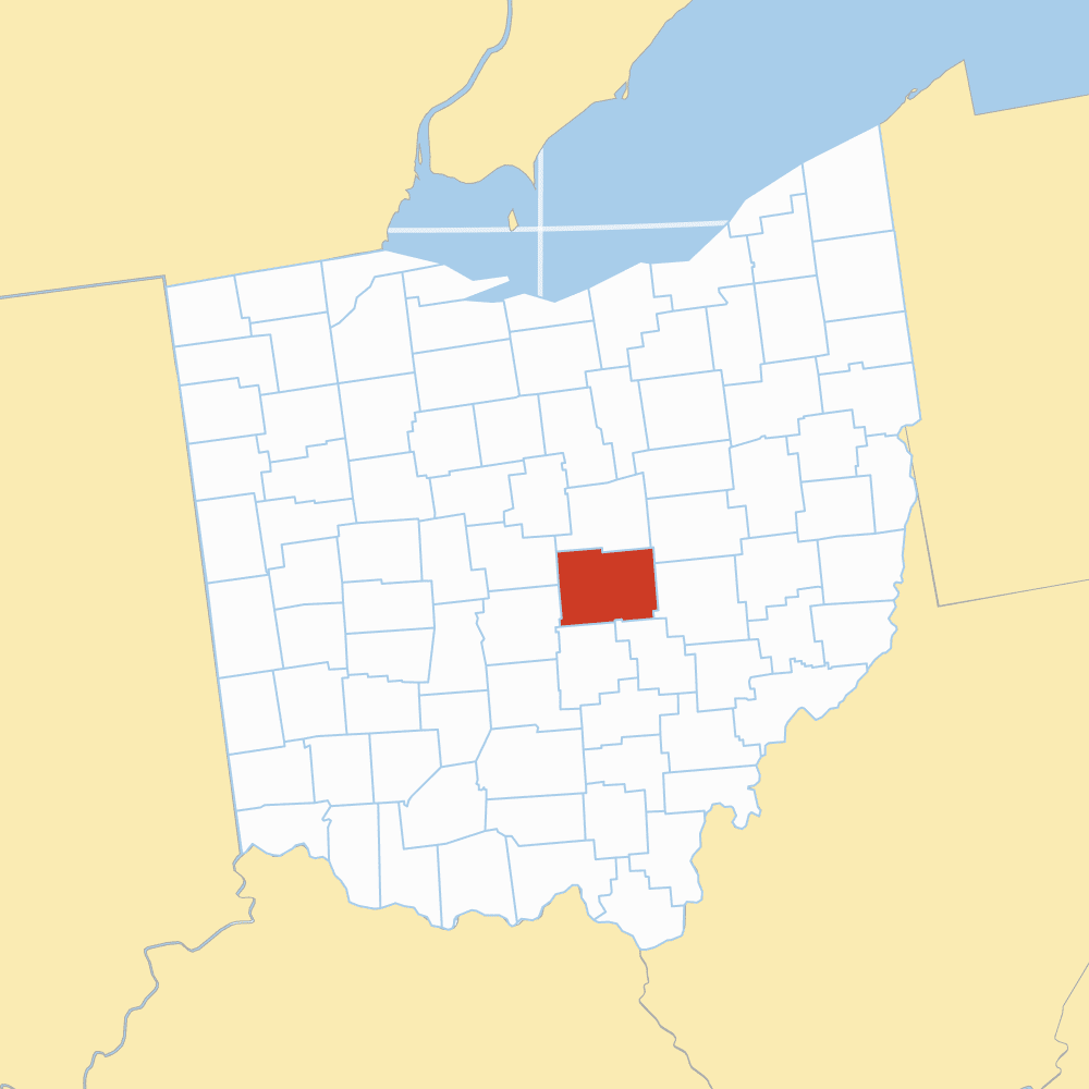 licking county map